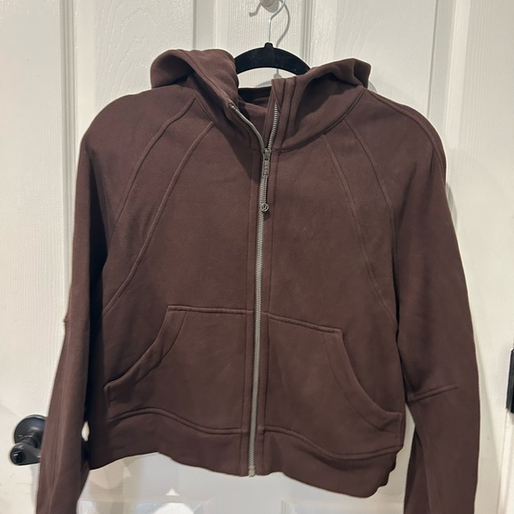 Lululemon Scuba Oversized Full-Zip Hoodie Espresso - Picture 2 of 4